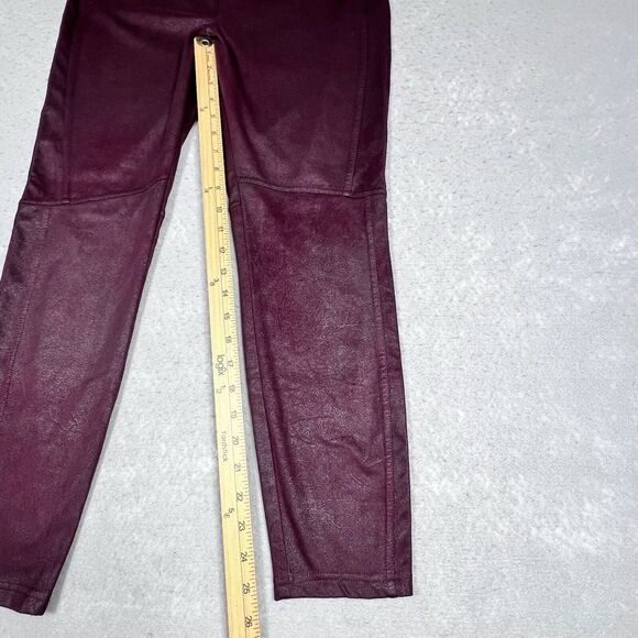 Free People Leggings Womens Size Medium Burgundy Wine Inseam 25 in - Picture 6 of 9